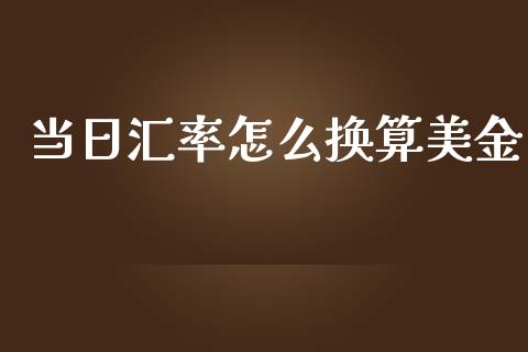 当日汇率怎么换算美金_https://m.apzhendong.com_期货行情_第1张