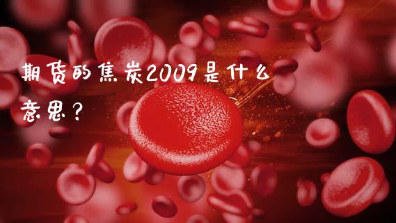 期货的焦炭2009是什么意思？_https://m.apzhendong.com_财务分析_第1张