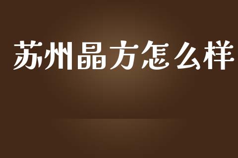 苏州晶方怎么样_https://m.apzhendong.com_财务分析_第1张