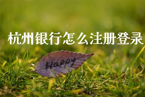 杭州银行怎么注册登录_https://m.apzhendong.com_全球经济_第1张