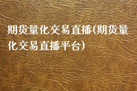 期货量化交易直播(期货量化交易直播平台)_https://m.apzhendong.com_财务分析_第1张