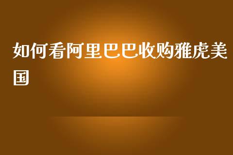 如何看阿里巴巴收购雅虎美国_https://m.apzhendong.com_期货行情_第1张