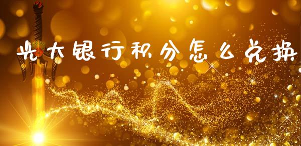 光大银行积分怎么兑换_https://m.apzhendong.com_财经资讯_第1张