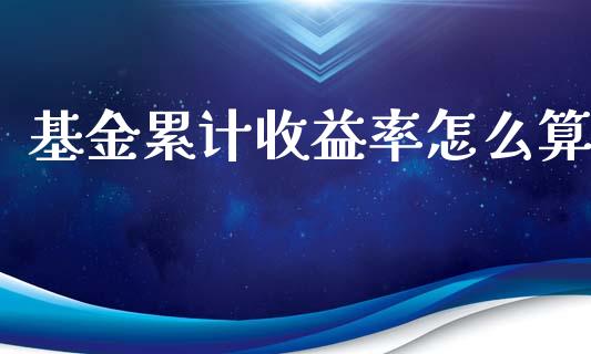 基金累计收益率怎么算_https://m.apzhendong.com_财经资讯_第1张