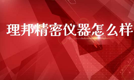理邦精密仪器怎么样_https://m.apzhendong.com_财务分析_第1张