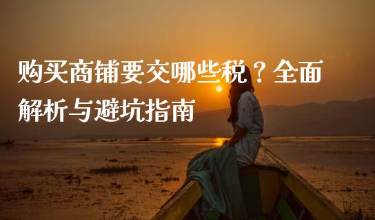 购买商铺要交哪些税？全面解析与避坑指南_https://m.apzhendong.com_财经资讯_第1张