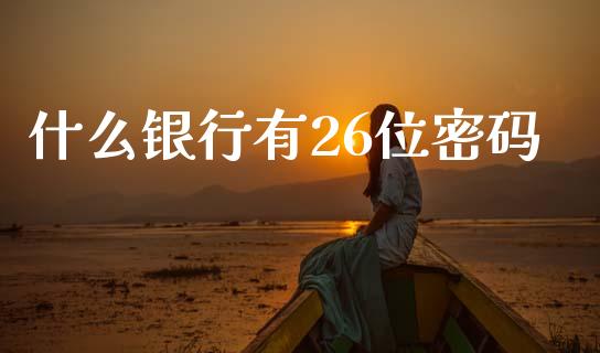什么银行有26位密码_https://m.apzhendong.com_全球经济_第1张