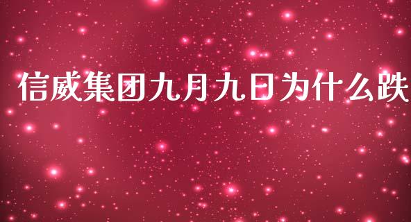 信威集团九月九日为什么跌_https://m.apzhendong.com_财务分析_第1张