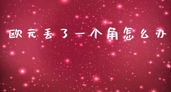 欧元丢了一个角怎么办_https://m.apzhendong.com_财务分析_第1张