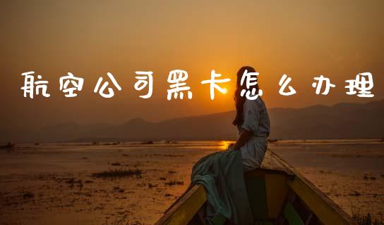 航空公司黑卡怎么办理_https://m.apzhendong.com_财经资讯_第1张