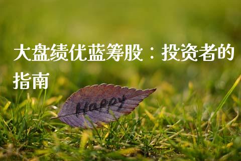 大盘绩优蓝筹股：投资者的指南_https://m.apzhendong.com_全球经济_第1张