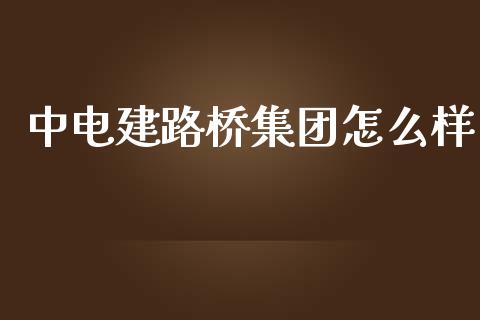 中电建路桥集团怎么样_https://m.apzhendong.com_财经资讯_第1张