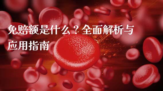 免赔额是什么？全面解析与应用指南_https://m.apzhendong.com_期货行情_第1张