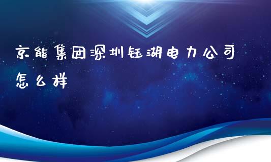 京能集团深圳钰湖电力公司怎么样_https://m.apzhendong.com_全球经济_第1张