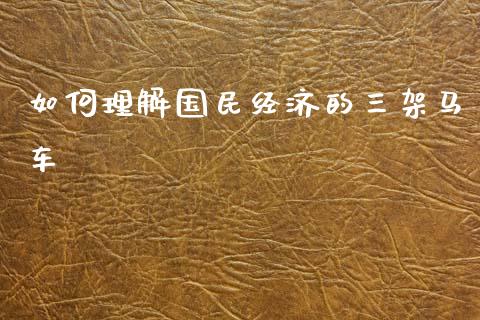 如何理解国民经济的三架马车_https://m.apzhendong.com_期货行情_第1张