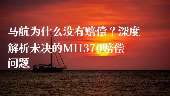 马航为什么没有赔偿？深度解析未决的MH370赔偿问题_https://m.apzhendong.com_全球经济_第1张