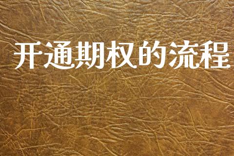 开通期权的流程_https://m.apzhendong.com_财务分析_第1张