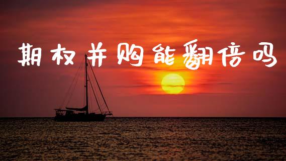 期权并购能翻倍吗_https://m.apzhendong.com_全球经济_第1张