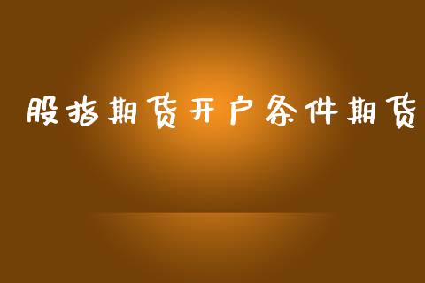 股指期货开户条件期货_https://m.apzhendong.com_财务分析_第1张