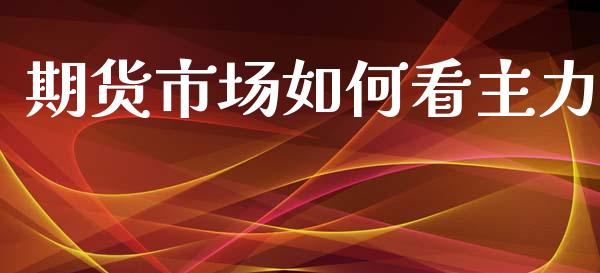 期货市场如何看主力_https://m.apzhendong.com_财务分析_第1张