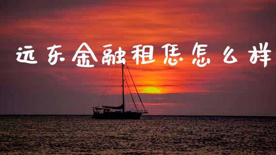 远东金融租恁怎么样_https://m.apzhendong.com_期货行情_第1张