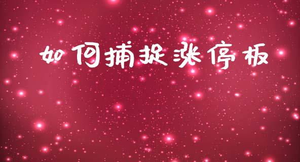 如何捕捉涨停板_https://m.apzhendong.com_财务分析_第1张