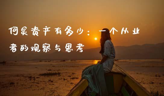 何炅资产有多少：一个从业者的观察与思考_https://m.apzhendong.com_财务分析_第1张