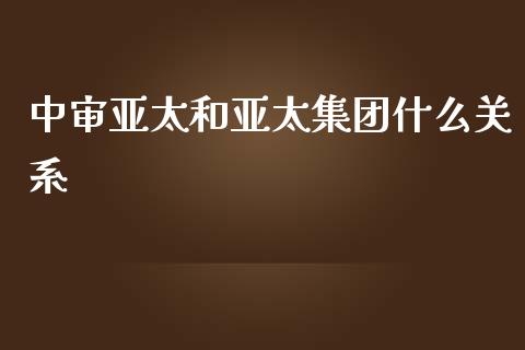 中审亚太和亚太集团什么关系_https://m.apzhendong.com_全球经济_第1张