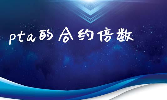 pta的合约倍数_https://m.apzhendong.com_全球经济_第1张