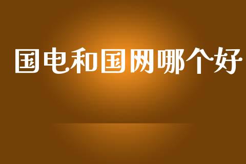 国电和国网哪个好_https://m.apzhendong.com_财经资讯_第1张