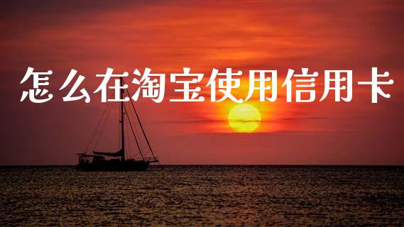 怎么在淘宝使用信用卡_https://m.apzhendong.com_财务分析_第1张