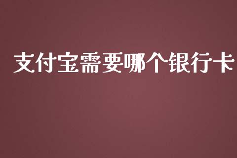 支付宝需要哪个银行卡_https://m.apzhendong.com_期货行情_第1张