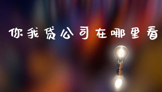 你我贷公司在哪里看_https://m.apzhendong.com_期货行情_第1张