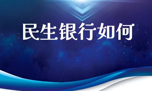 民生银行如何_https://m.apzhendong.com_财经资讯_第1张