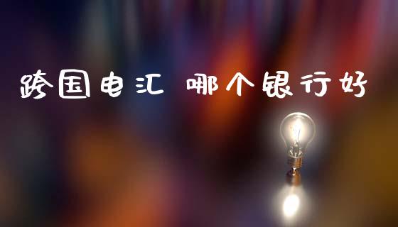 跨国电汇 哪个银行好_https://m.apzhendong.com_期货行情_第1张