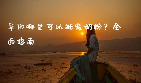 阜阳哪里可以批发奶粉？全面指南_https://m.apzhendong.com_期货行情_第1张