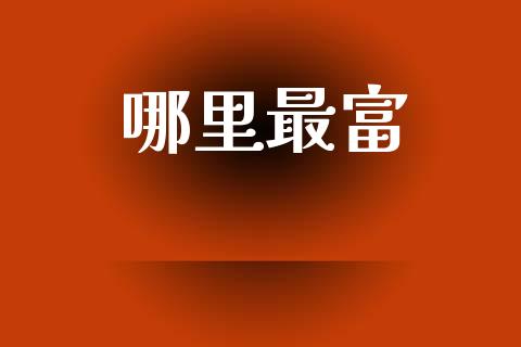 哪里最富_https://m.apzhendong.com_财经资讯_第1张