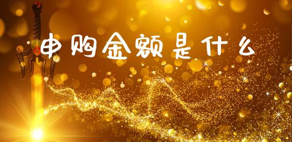 申购金额是什么_https://m.apzhendong.com_期货行情_第1张