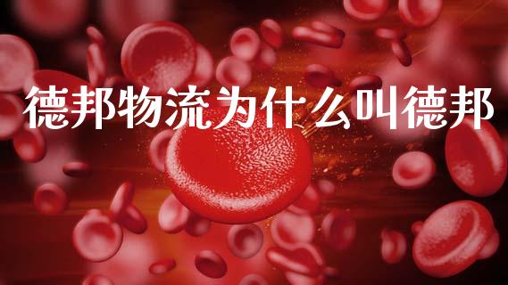 德邦物流为什么叫德邦_https://m.apzhendong.com_财务分析_第1张