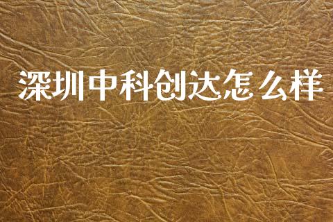 深圳中科创达怎么样_https://m.apzhendong.com_财经资讯_第1张