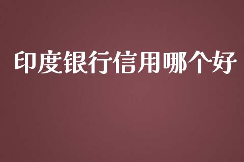 印度银行信用哪个好_https://m.apzhendong.com_全球经济_第1张