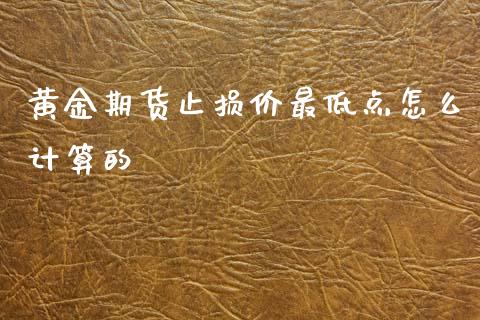 黄金期货止损价最低点怎么计算的_https://m.apzhendong.com_财务分析_第1张