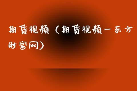 期货视频（期货视频一东方财富网）_https://m.apzhendong.com_财务分析_第1张