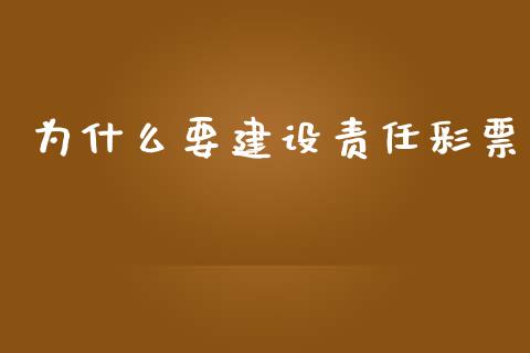 为什么要建设责任彩票_https://m.apzhendong.com_财务分析_第1张