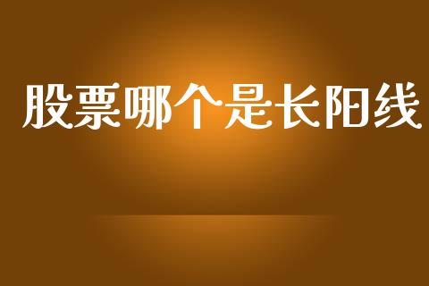 股票哪个是长阳线_https://m.apzhendong.com_财务分析_第1张