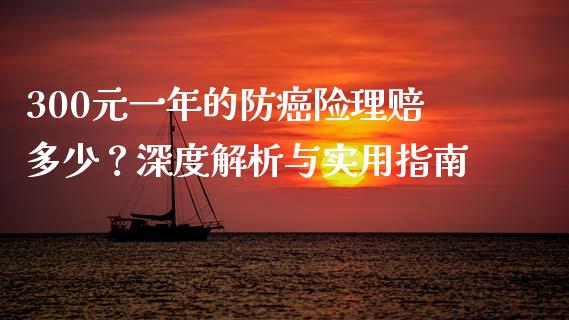 300元一年的防癌险理赔多少？深度解析与实用指南_https://m.apzhendong.com_全球经济_第1张