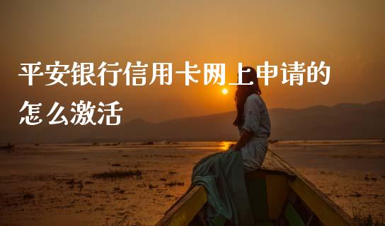 平安银行信用卡网上申请的怎么激活_https://m.apzhendong.com_期货行情_第1张