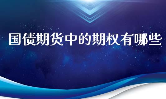 国债期货中的期权有哪些_https://m.apzhendong.com_财务分析_第1张