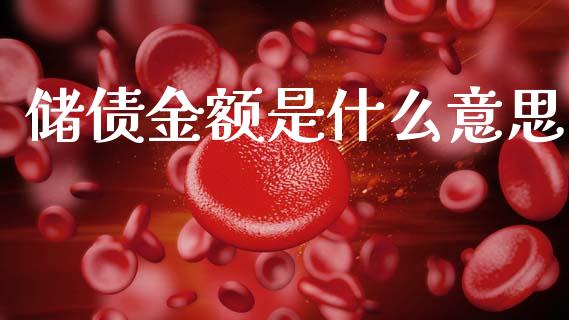储债金额是什么意思_https://m.apzhendong.com_财经资讯_第1张
