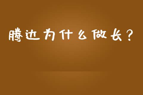 腾达为什么做长？_https://m.apzhendong.com_全球经济_第1张